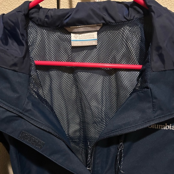 Columbia Navy Hooded Outdoor Jacket - Picture 3 of 6